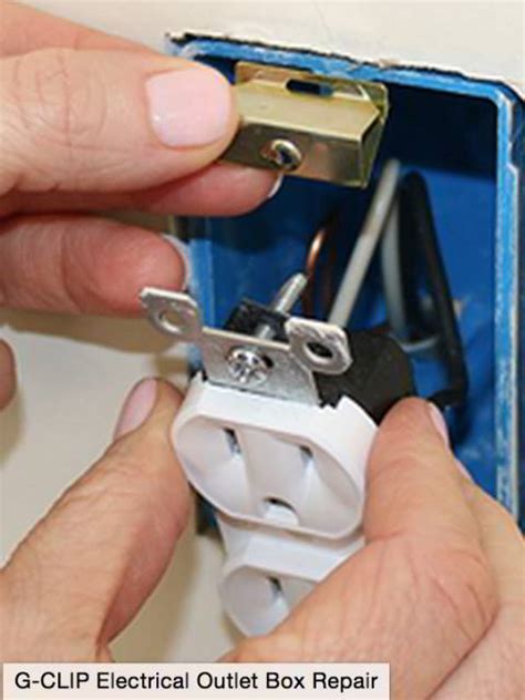 electrical box that has a screw up the middle|electrical outlet box repair.